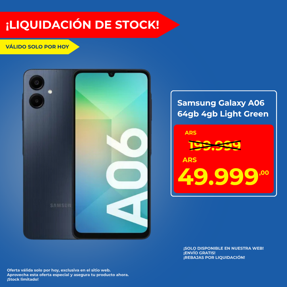 Samsung Galaxy A06 64GB - Nuevo Sellado